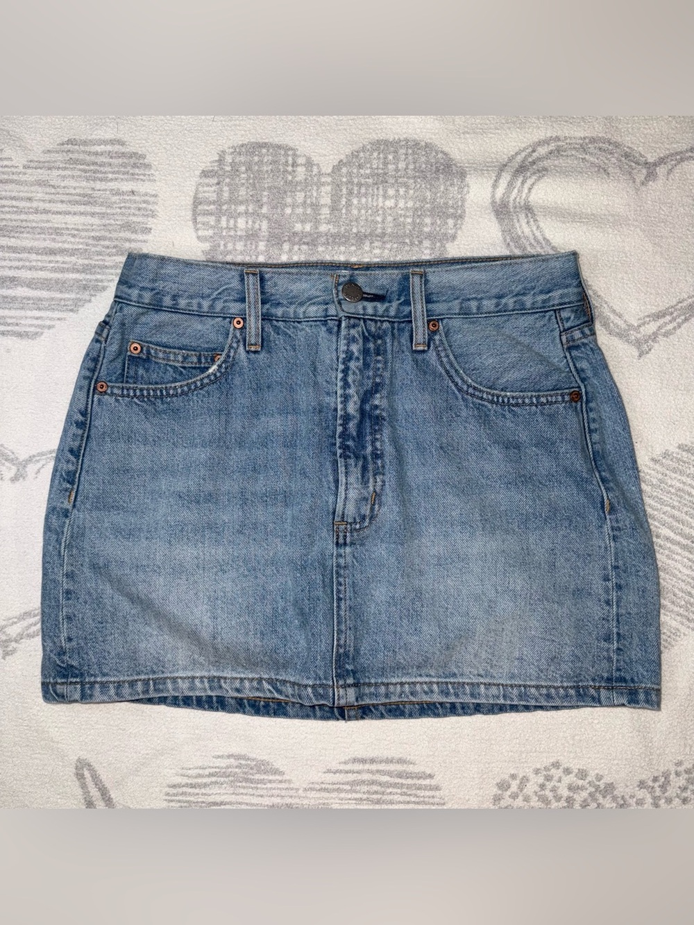 Denim Forum 90's Ricci Mid Rise Micro Jean Skirt Size 26